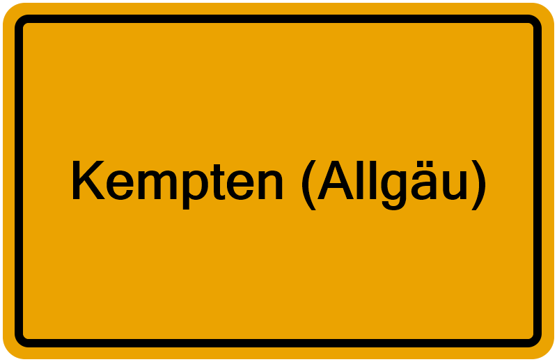 Handelsregisterauszug Kempten (Allgäu)